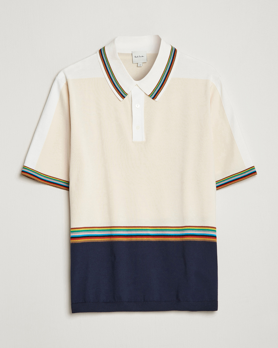 Herren | Pullover | Paul Smith | Organic cotton Knitted Polo White