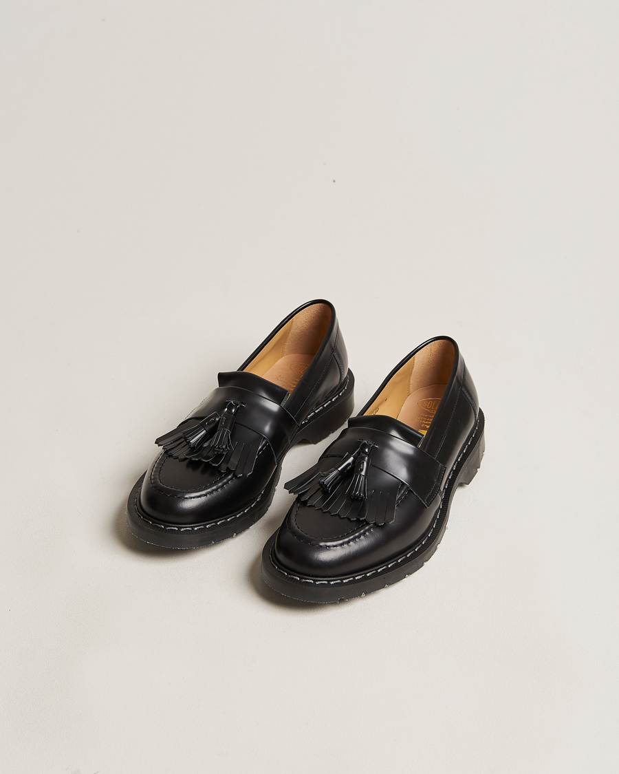 Herren | Solovair Tassel Loafer Black Shine | Solovair | Tassel Loafer Black Shine