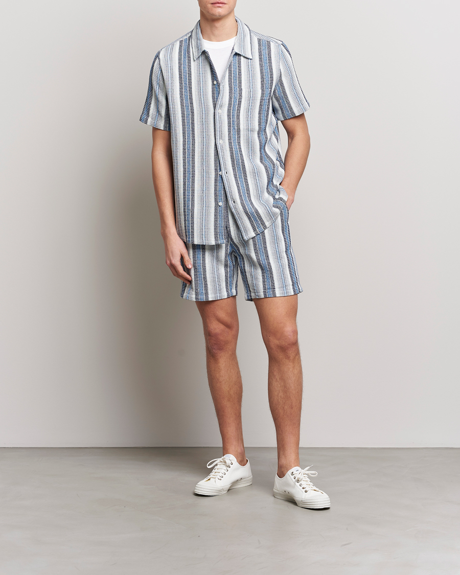 Herren | Shorts | Samsøe Samsøe | Samsøe & Samsøe Jabari Shorts Blue Stripe