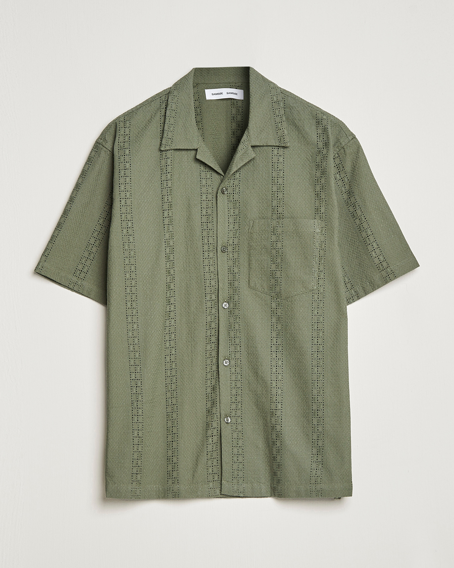 Herren | Hemden | Samsøe Samsøe | Samsøe & Samsøe Emerson Cotton Short Sleeve Shirt Beetle