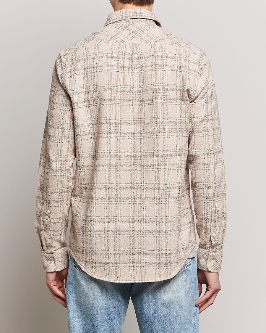 Herren | Hemden | Samsøe Samsøe | Samsøe & Samsøe Liam Organic Cotton Overshirt Oatmeal Check