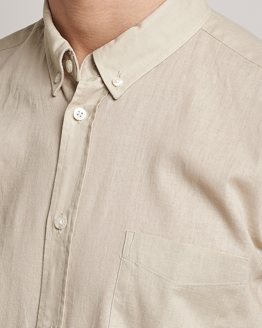Herren | Hemden | Samsøe Samsøe | Samsøe & Samsøe Liam Linen Cotton Shirt Oatmeal