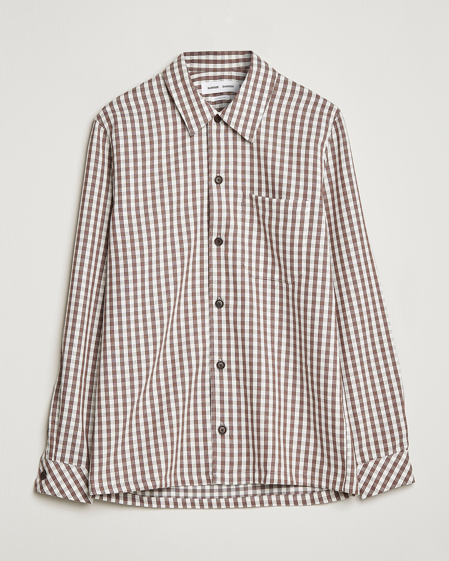 Herren | Hemden | Samsøe Samsøe | Samsøe & Samsøe Taka Cotton Lyocell Overshirt Dark Earth