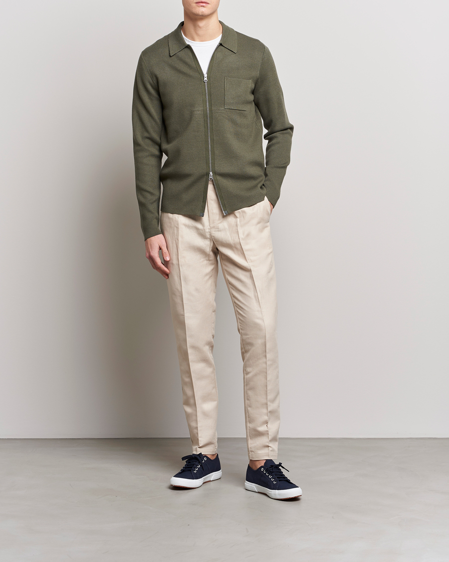 Herren | Hosen | Samsøe Samsøe | Samsøe & Samsøe Smithy Linen Cotton Trousers Oatmeal