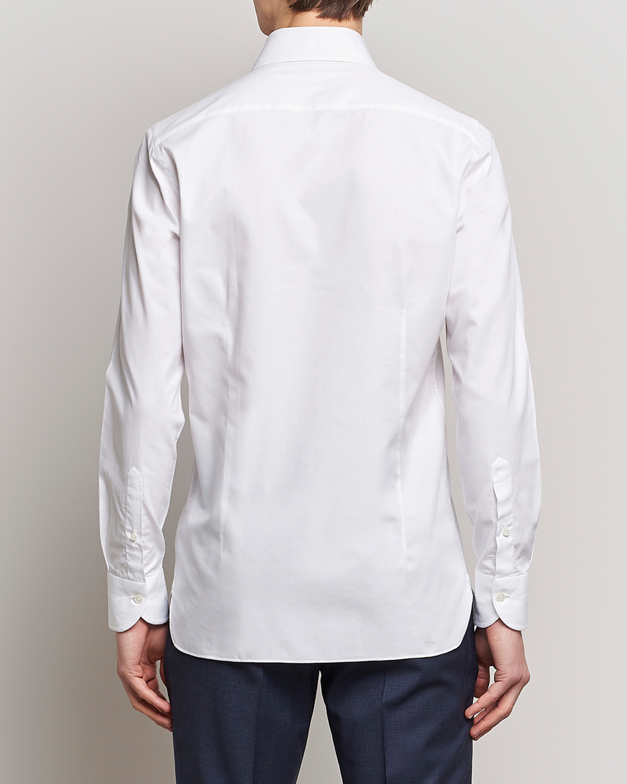 Herren | Hemden | 100Hands | Gold Line Cotton Twill Cut Away Shirt White