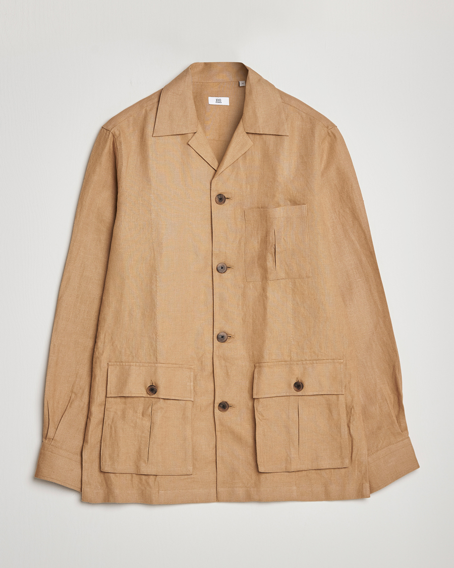 Herren | Jacken | 100Hands | Linen Travellers Jacket Beige