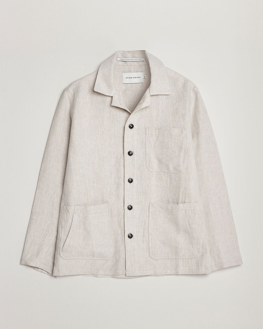 Herren | Hemden | Peregrine | Grange Linen Shacket Stone