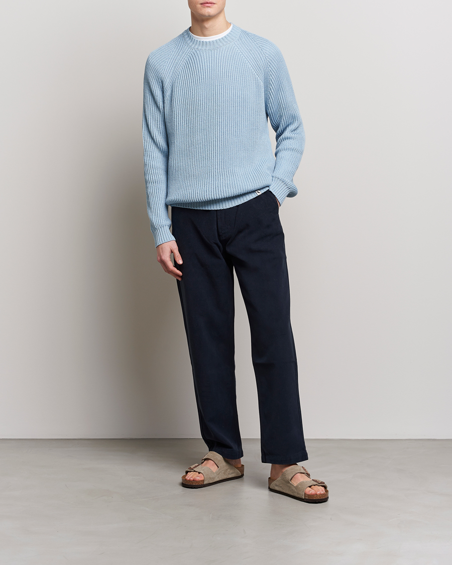 Herren | Pullover | Peregrine | Harry Organic Cotton Sweater Seafoam