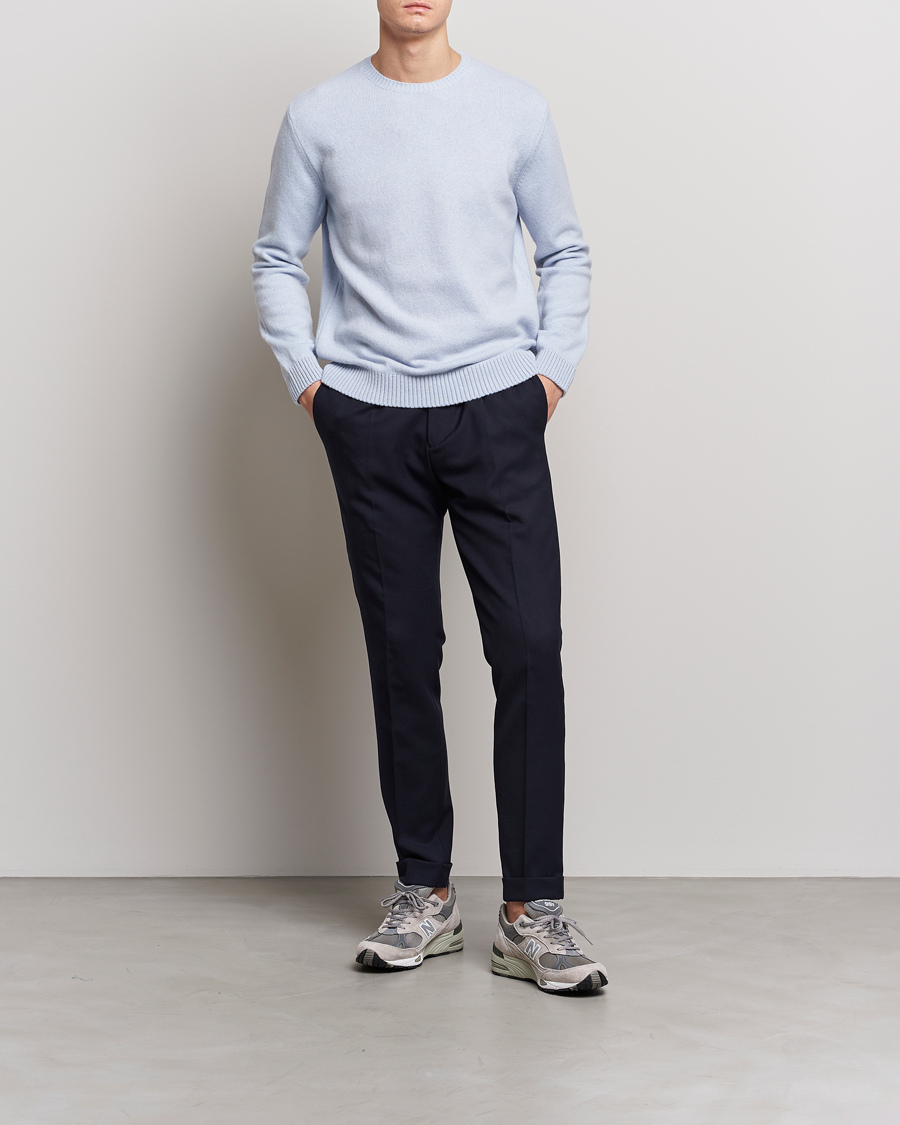 Herren | Pullover | Colorful Standard | Classic Merino Wool Crew Neck Polar Blue
