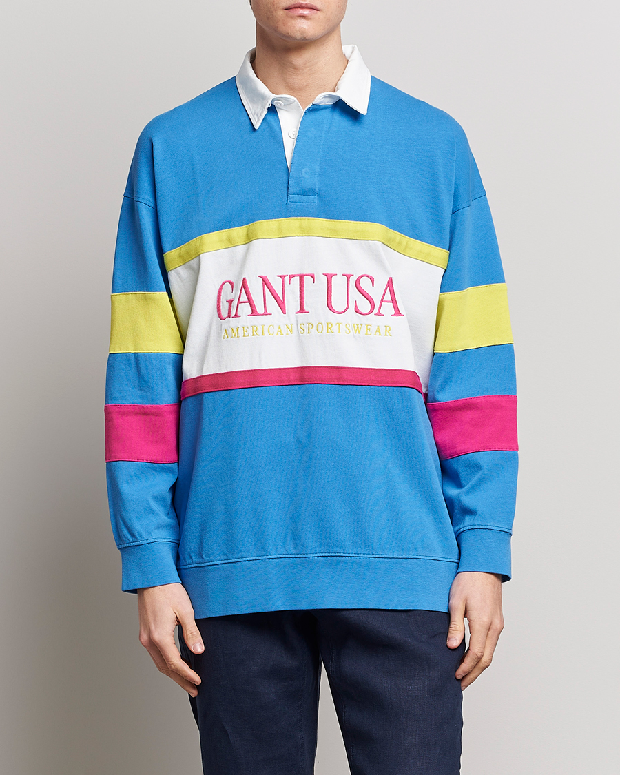 Herren | Pullover | GANT | Archive Heavy Rugger Day Blue