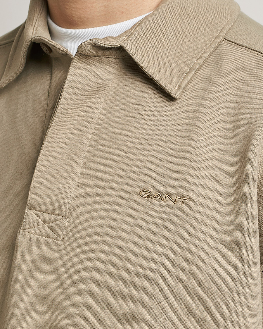Herren | Pullover | GANT | Icon Heavy Rugger Taupe Beige