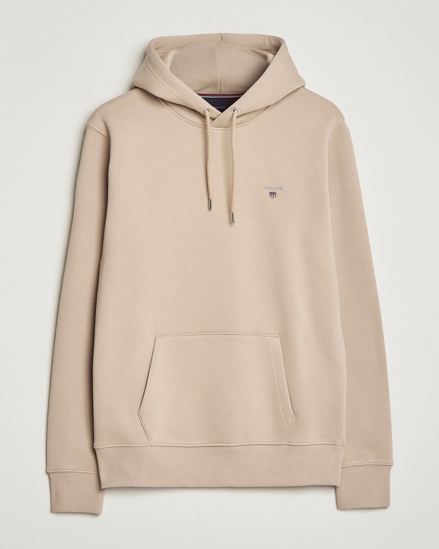 Herren | Pullover | GANT | Original Shield Logo Hoodie Concrete Beige
