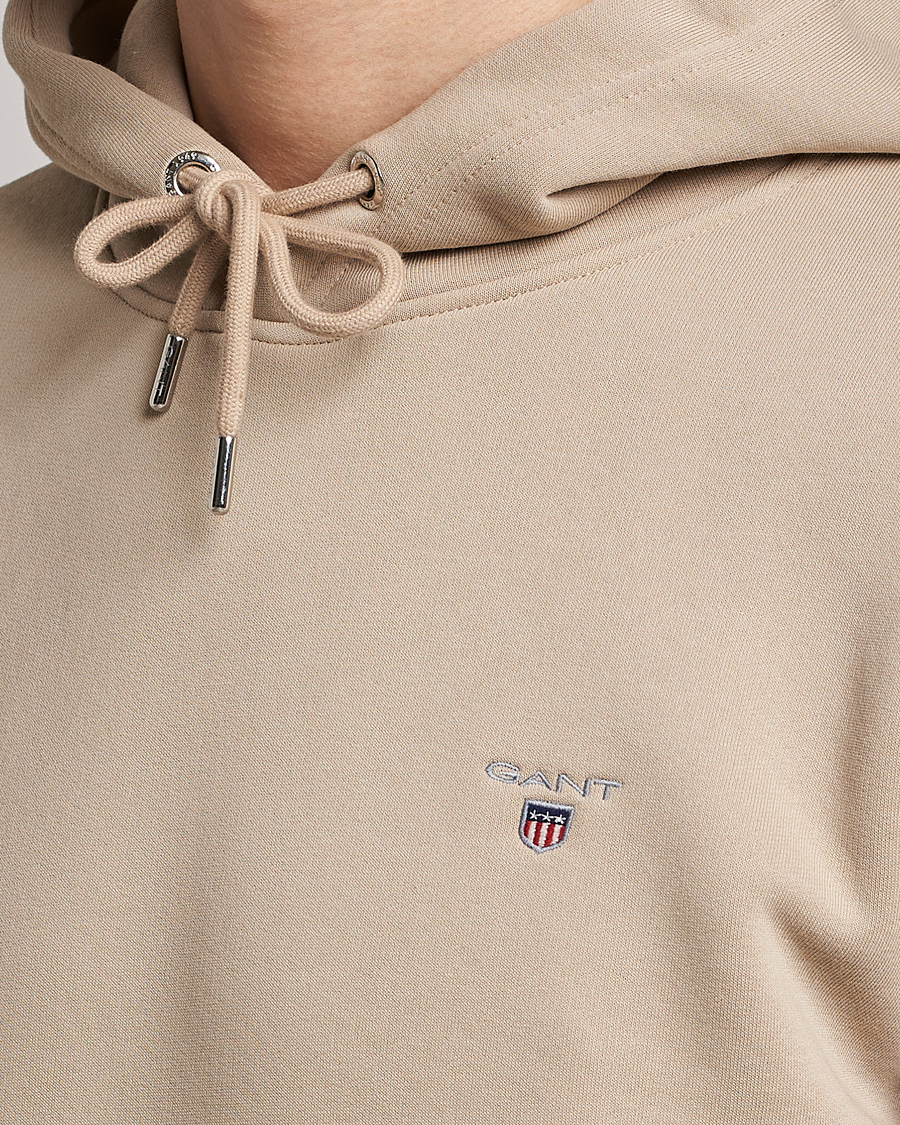 Herren | Pullover | GANT | Original Shield Logo Hoodie Concrete Beige