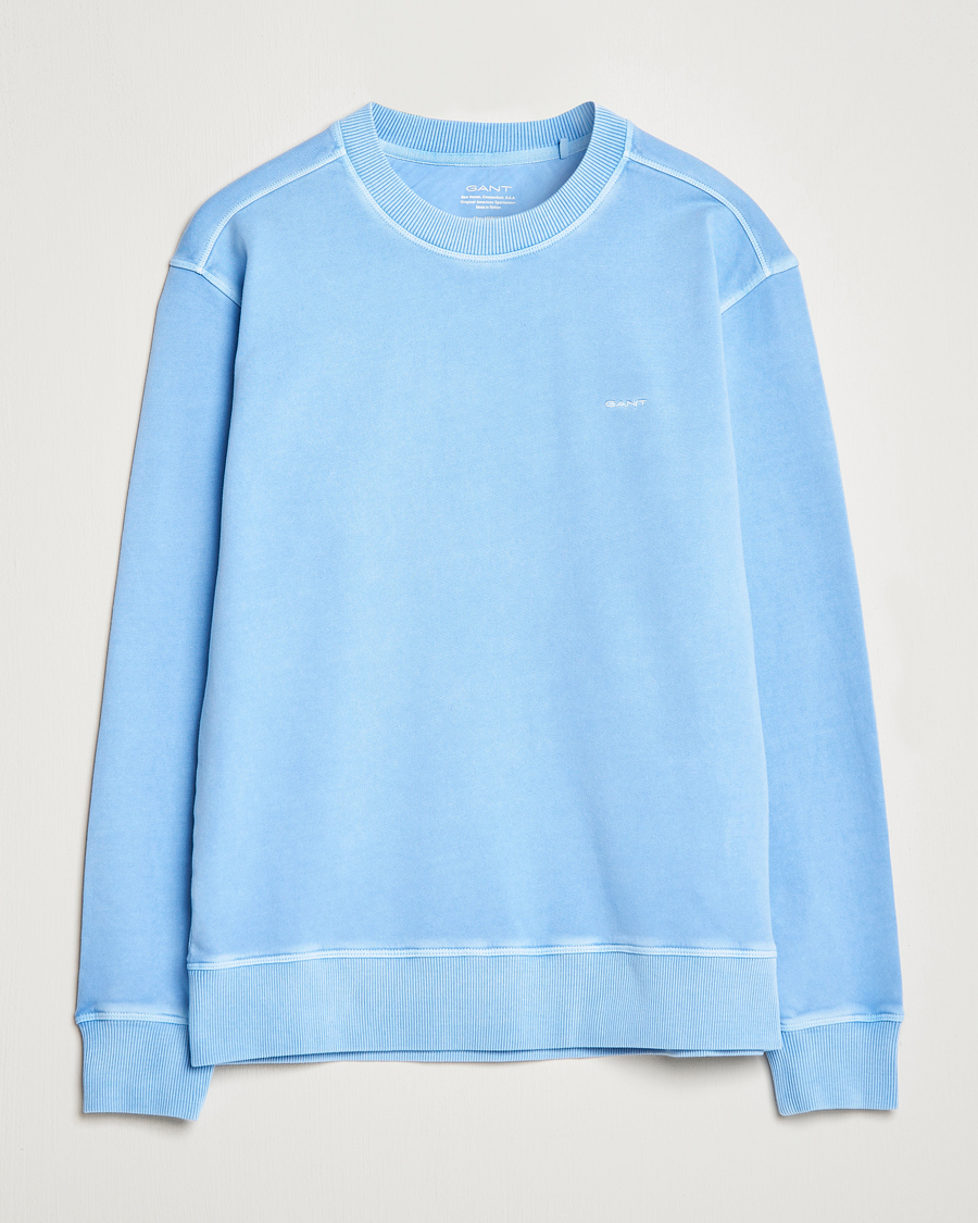 Herren | Pullover | GANT | Sunbleached Crew Neck Sweatshirt Gentle Blue