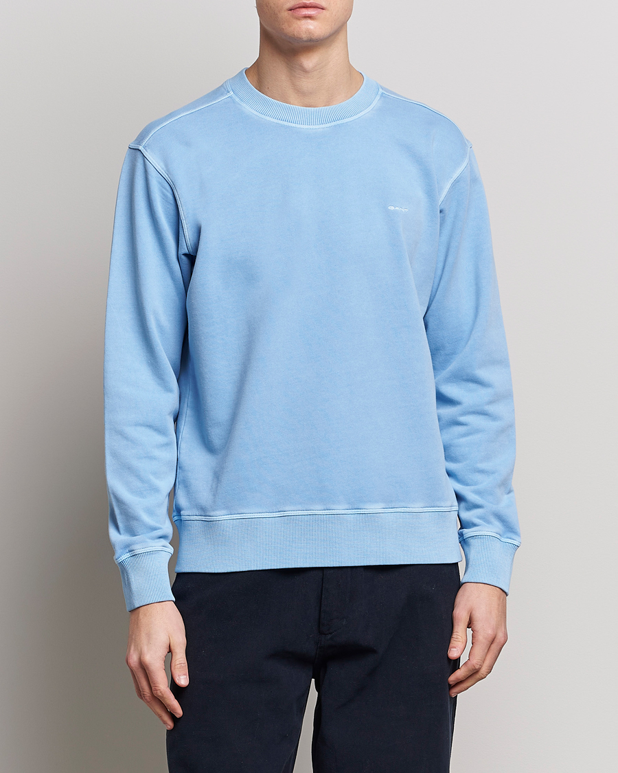 Herren | Pullover | GANT | Sunbleached Crew Neck Sweatshirt Gentle Blue