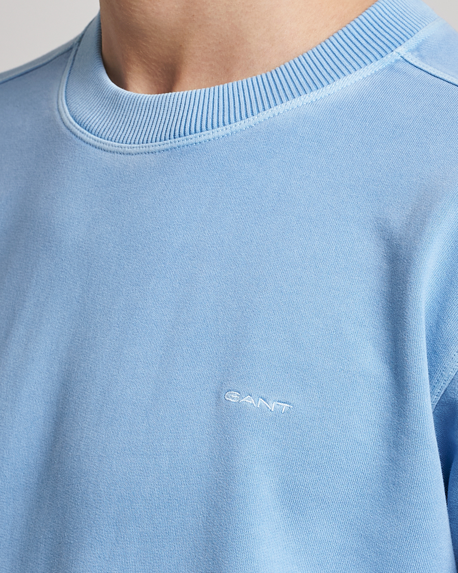 Herren | Pullover | GANT | Sunbleached Crew Neck Sweatshirt Gentle Blue