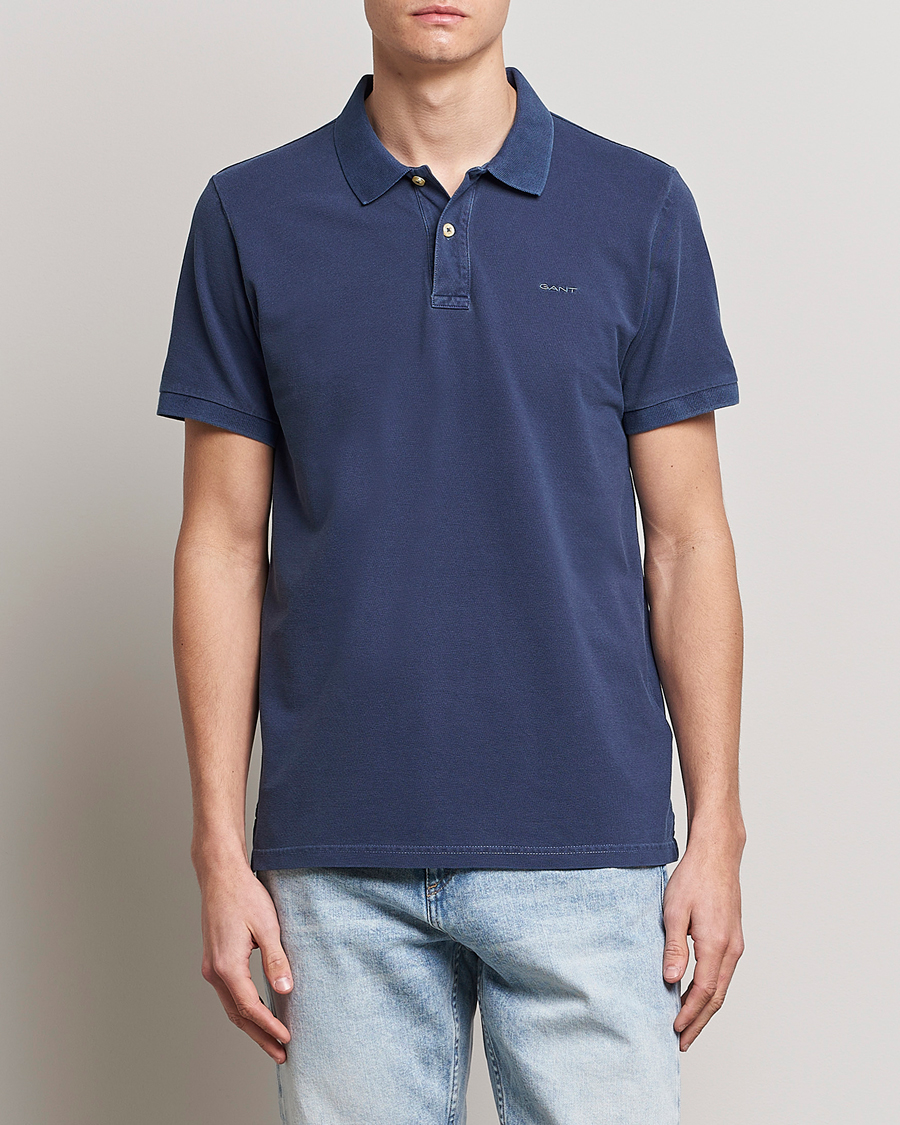 Herren | Poloshirts | GANT | Sunbleached Polo Persian Blue