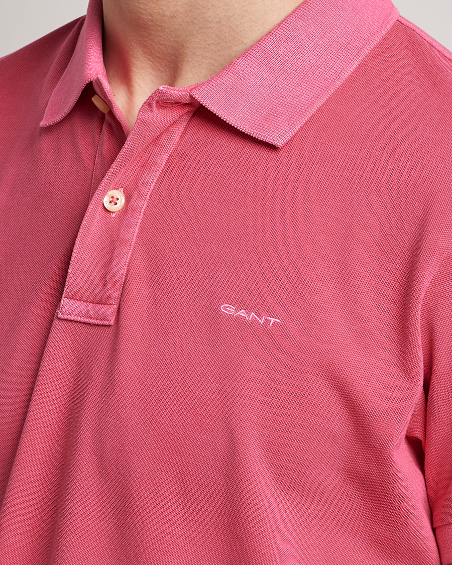 Herren | Poloshirts | GANT | Sunbleached Polo Magenta Pink