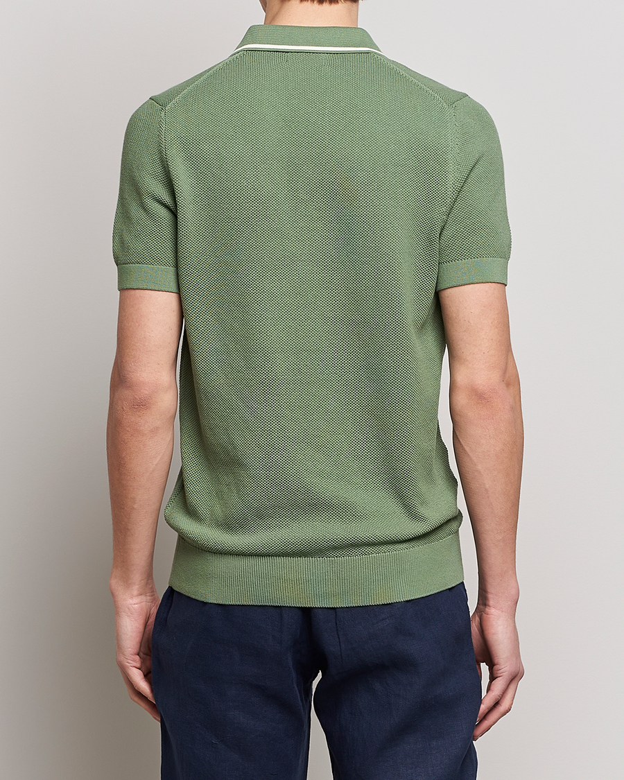 Herren | Poloshirts | GANT | Cotton Knitted Polo Calamata Green