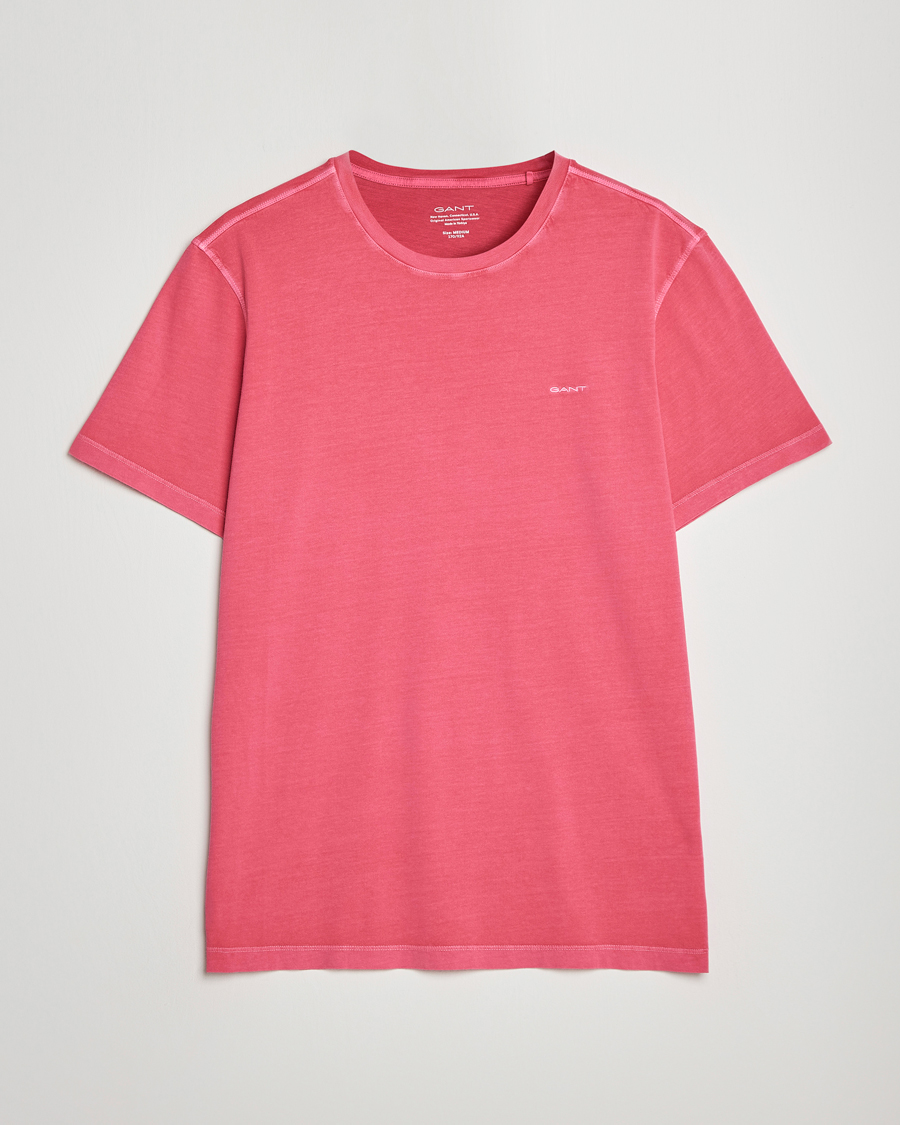 Herren | T-Shirts | GANT | Sunbleached T-Shirt Magenta Pink