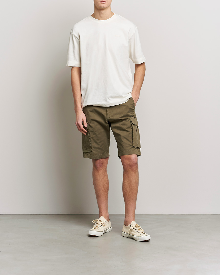 Herren | T-Shirts | GANT | Icon Crew Neck T-Shirt Cream