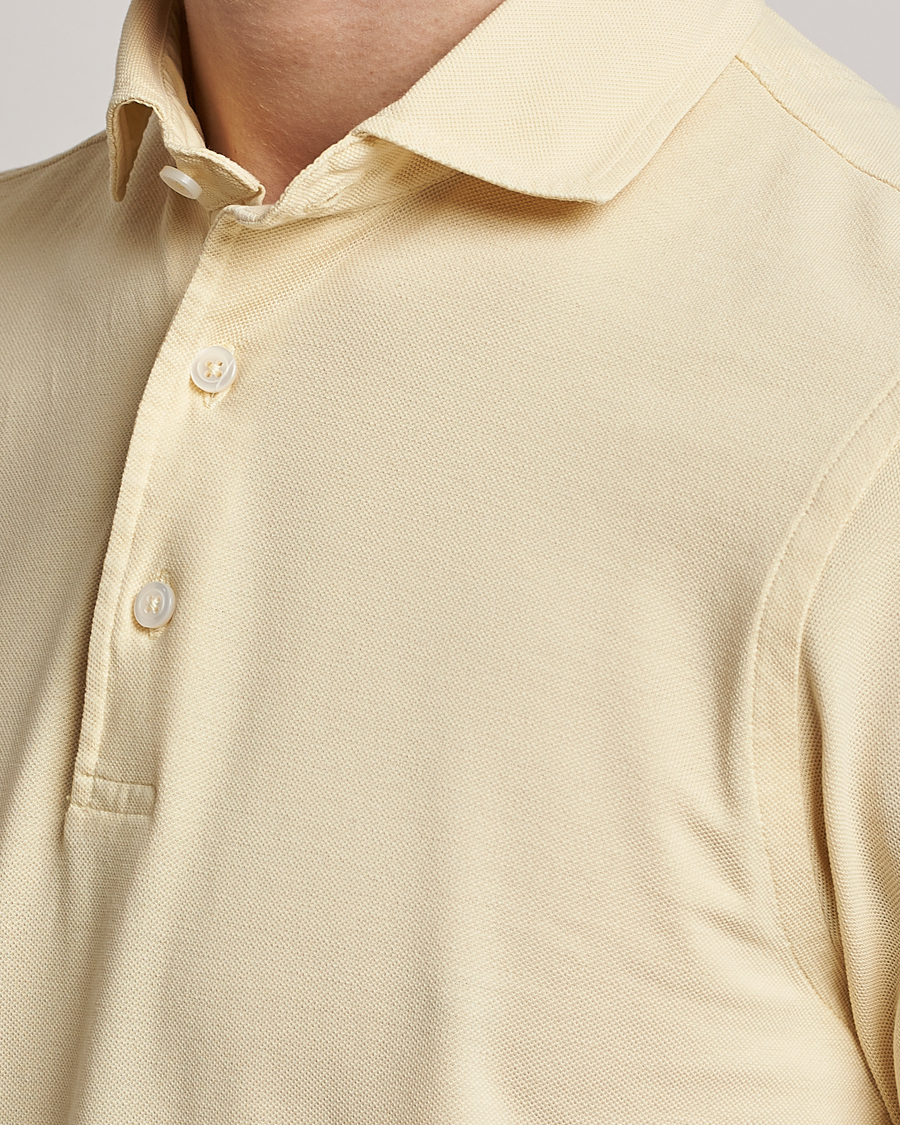 Herren | Poloshirts | Gran Sasso | Washed Polo Yellow