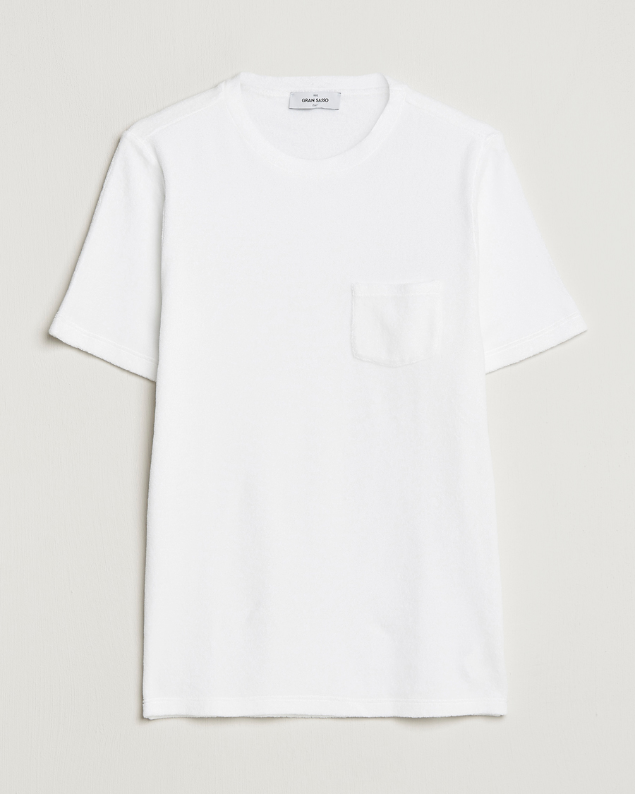 Herren | T-Shirts | Gran Sasso | Cotton Terry Tee White