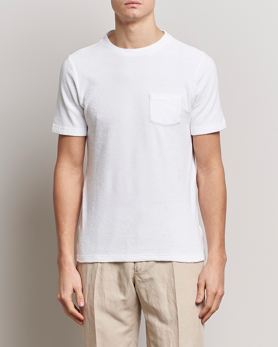 Herren | T-Shirts | Gran Sasso | Cotton Terry Tee White