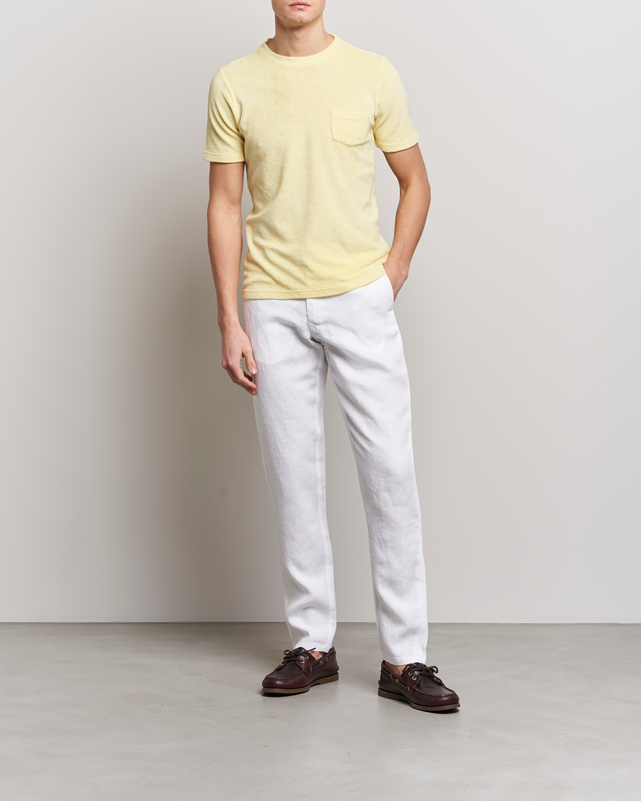 Herren | T-Shirts | Gran Sasso | Cotton Terry Tee Yellow