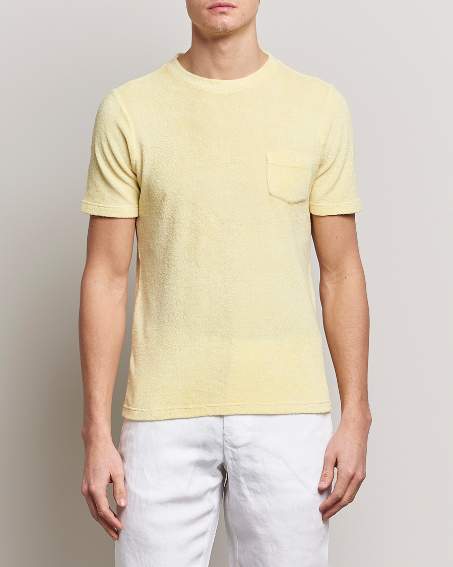 Herren | T-Shirts | Gran Sasso | Cotton Terry Tee Yellow