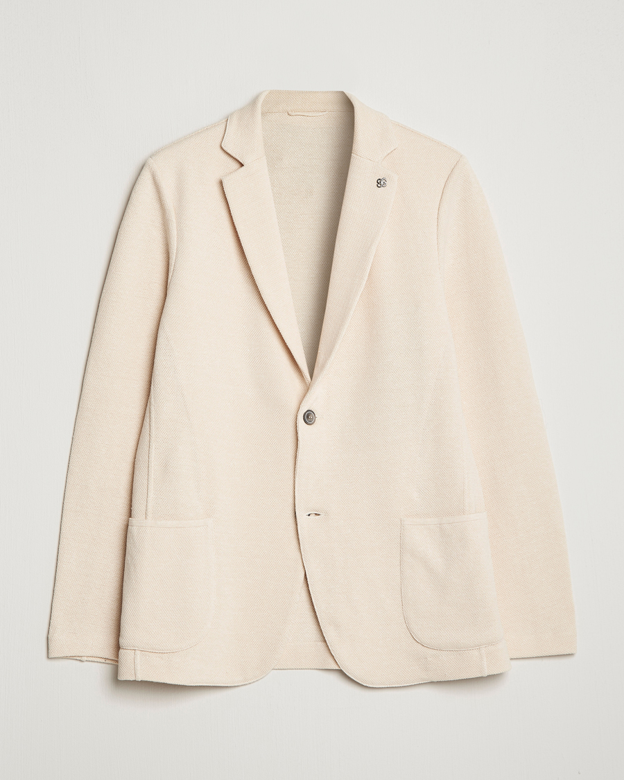 Herren | Sakkos | Gran Sasso | Structured Cotton/Linen Blazer Cream