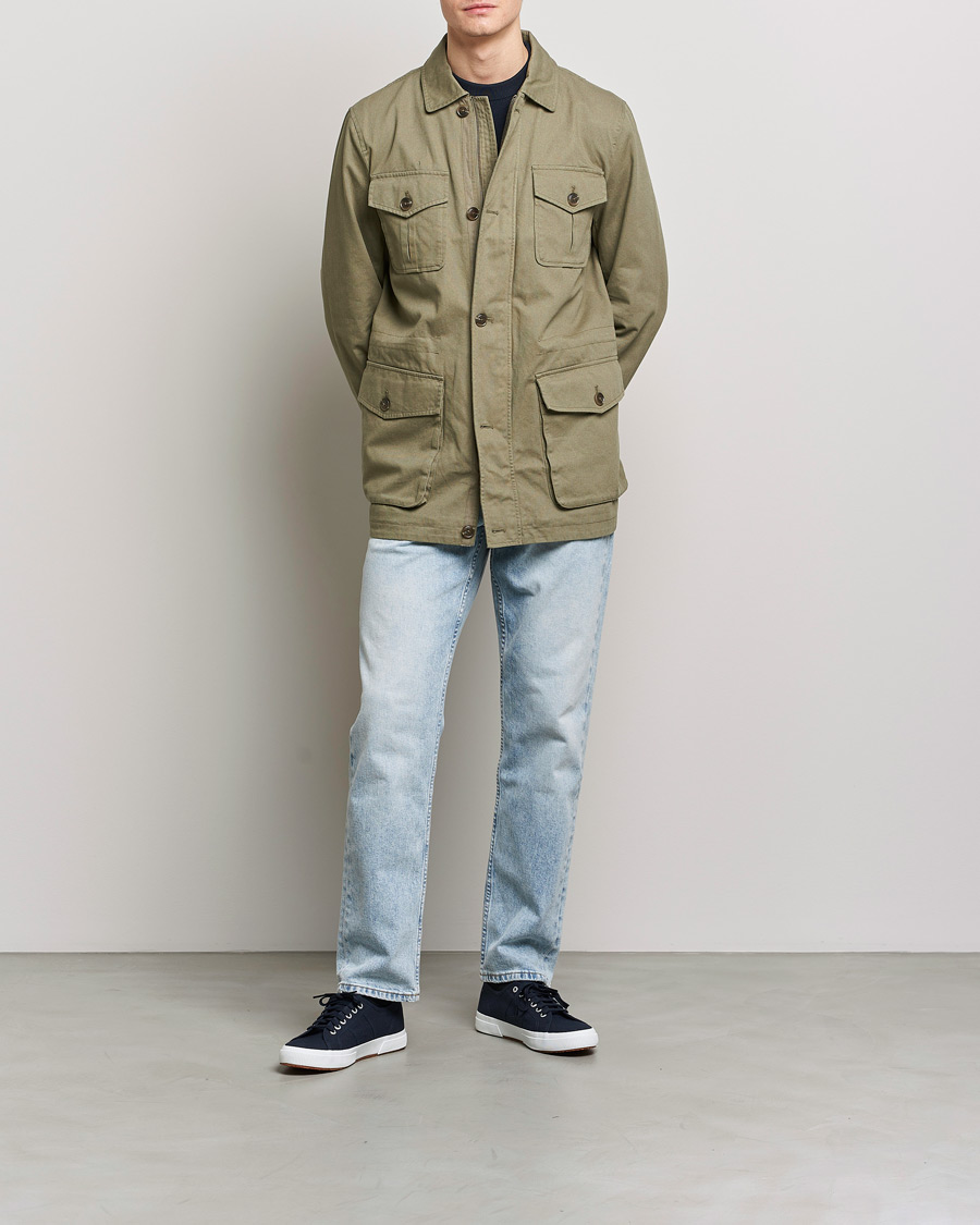 Herren | Jacken | Morris | Amira Cotton Sand Field Jacket Olive