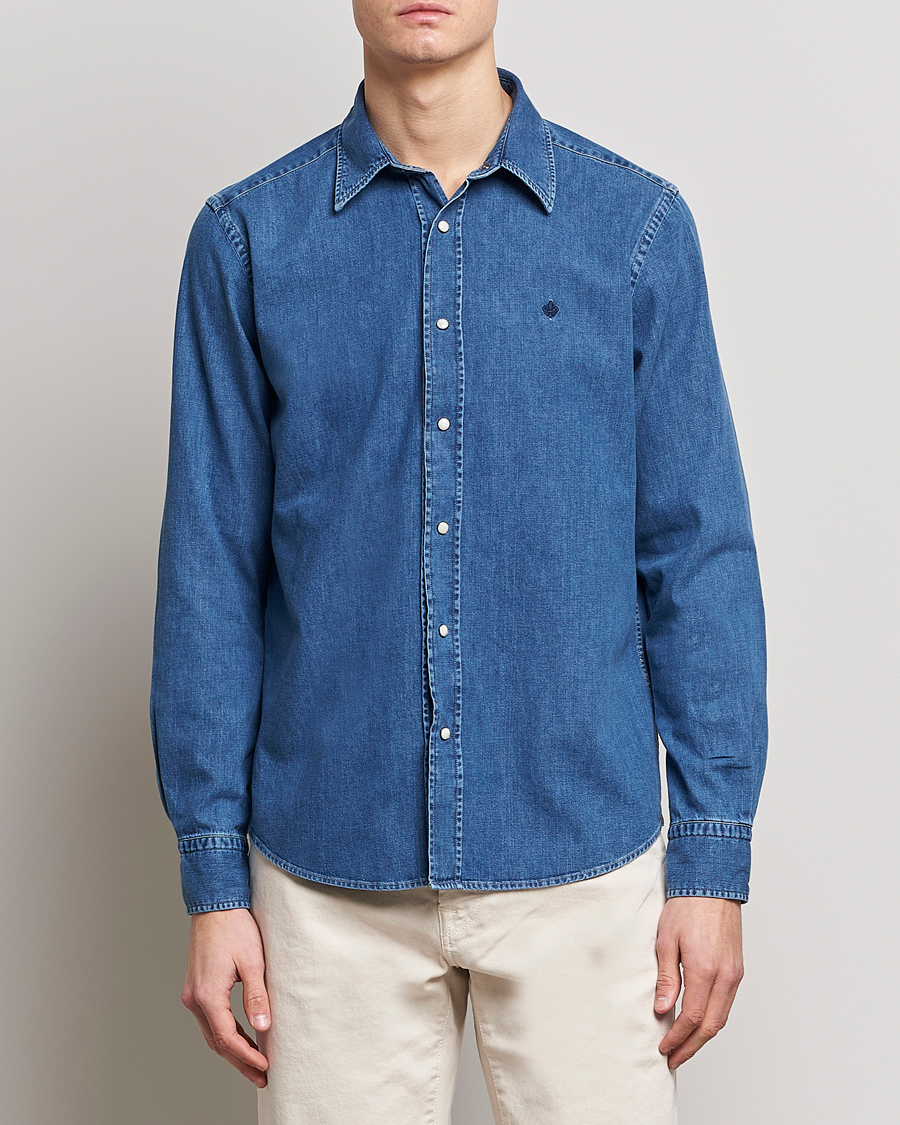 Herren | Freizeithemden | Morris | William Denim Shirt Medium Blue