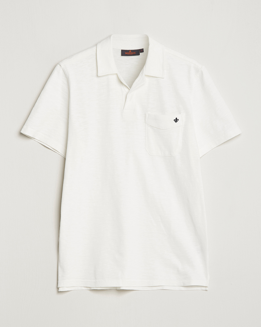 Herren | Poloshirts | Morris | Clopton Cotton Blend Polo Off White