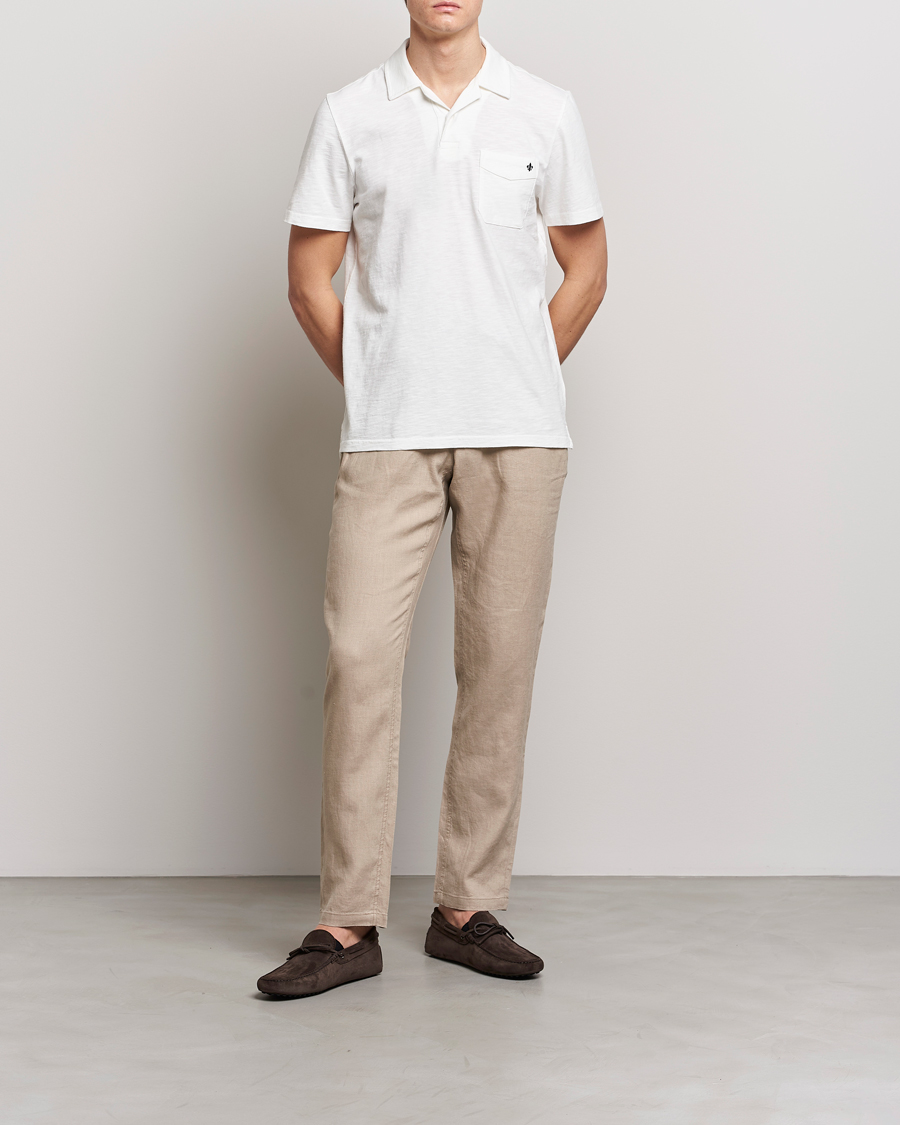 Herren | Poloshirts | Morris | Clopton Cotton Blend Polo Off White