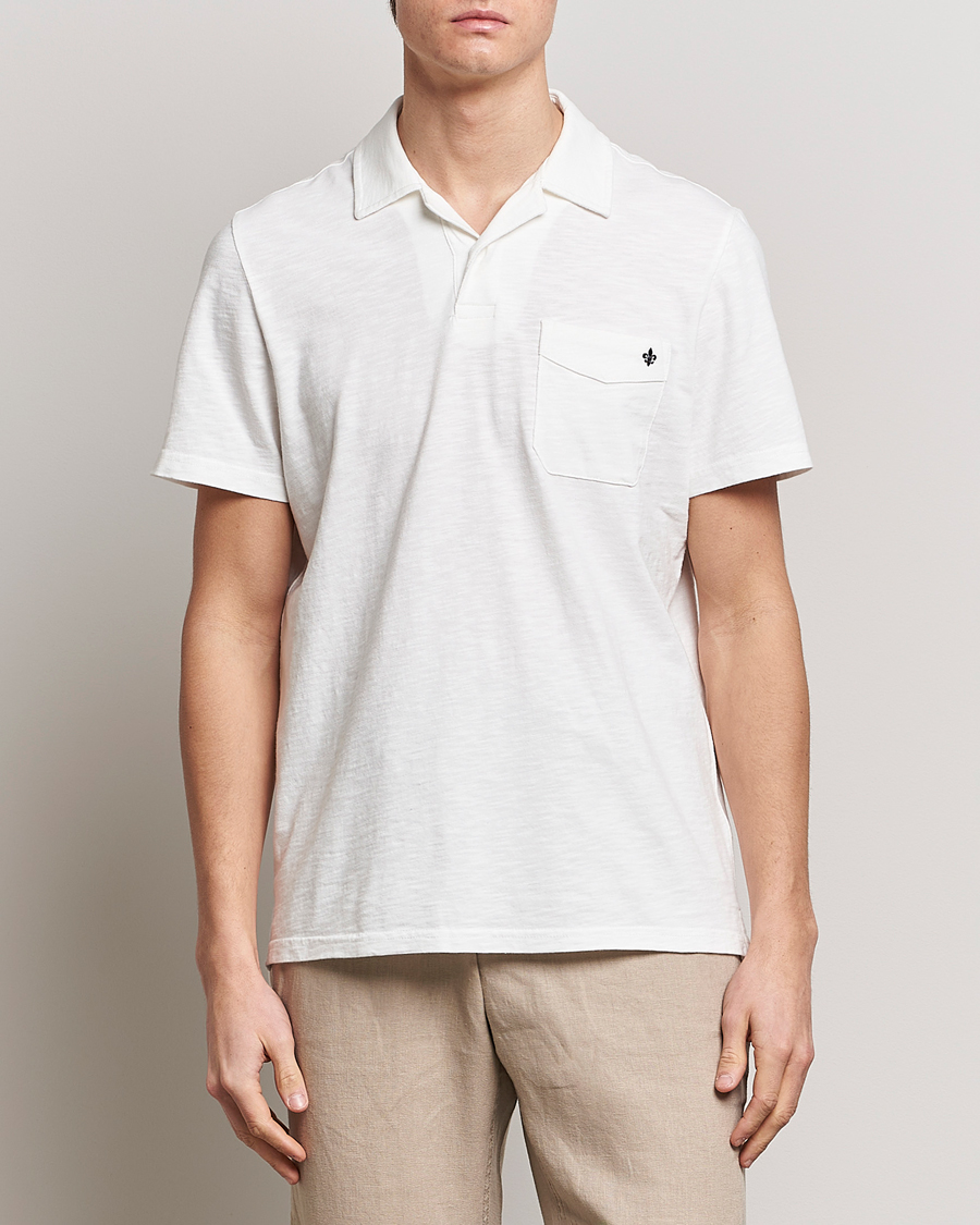 Herren | Poloshirts | Morris | Clopton Cotton Blend Polo Off White