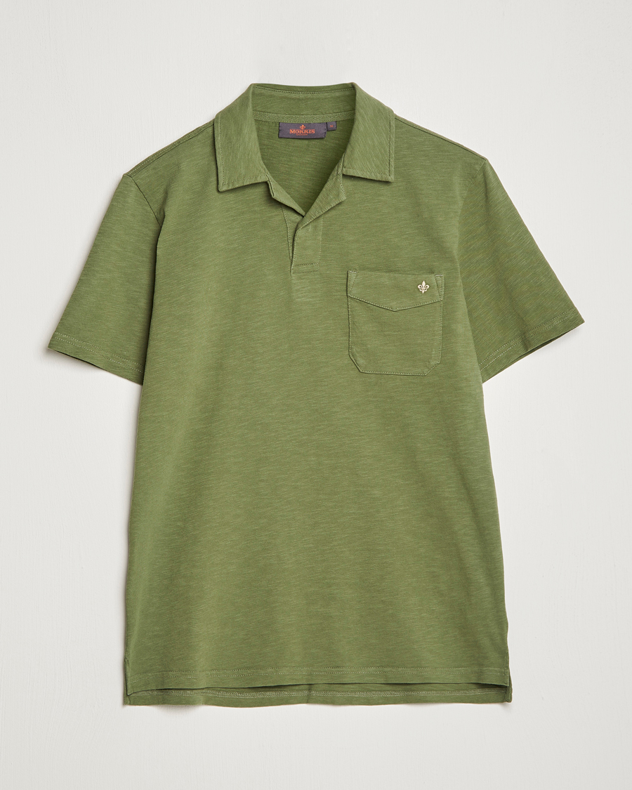 Herren | Poloshirts | Morris | Clopton Cotton Blend Polo Sage Green