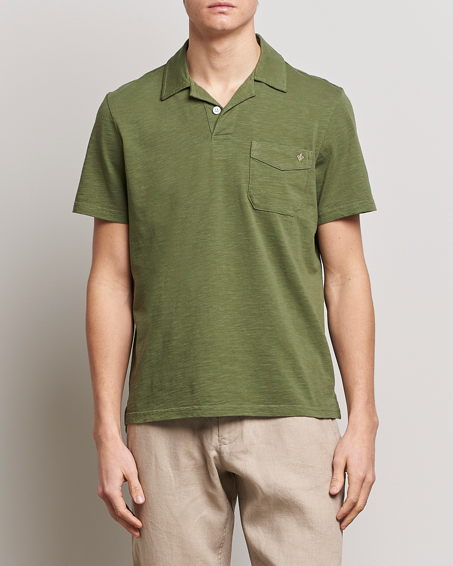 Herren | Poloshirts | Morris | Clopton Cotton Blend Polo Sage Green