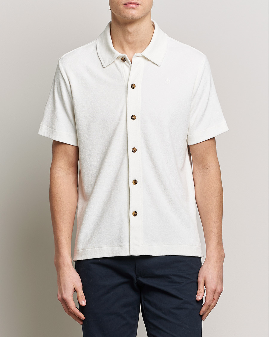 Herren | Hemden | Morris | Hunter Terry Short Sleeve Shirt Off White