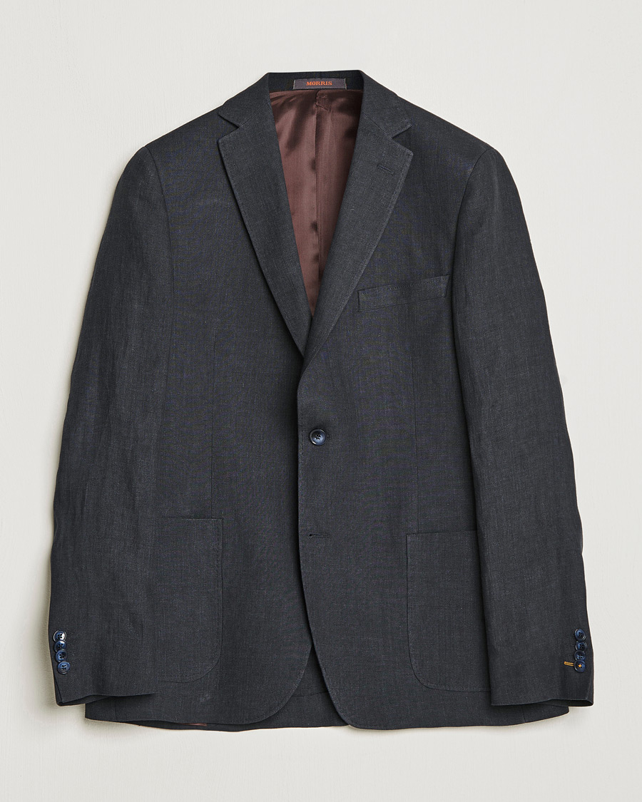 Herren | Sakkos | Morris | Archie Linen Suit Blazer Navy