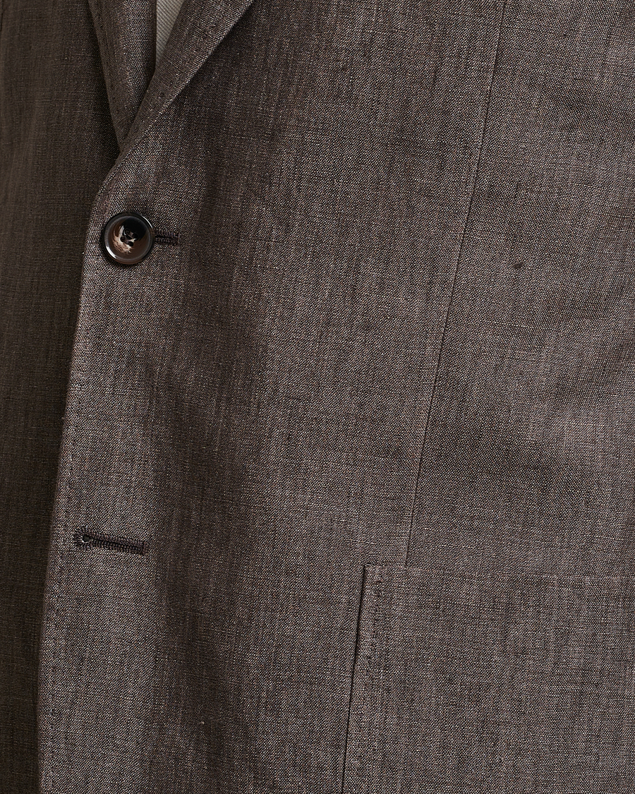 Herren | Sakkos | Morris | Archie Linen Suit Blazer Brown