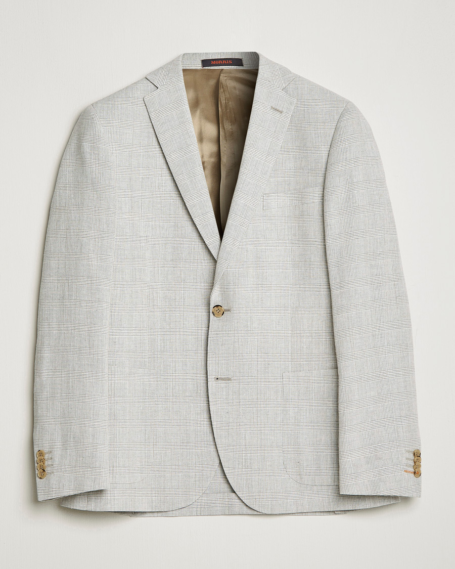 Herren | Sakkos | Morris | Archie Glencheck Cotton Blazer Khaki
