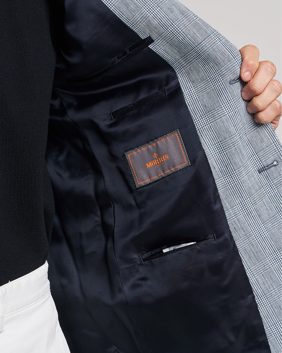 Herren | Sakkos | Morris | Archie Glencheck Cotton Blazer Blue