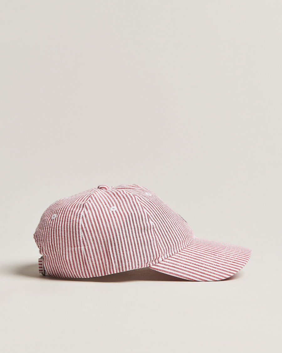 Herren | Morris Chapman StripedCotton Cap Red/White | Morris | Chapman StripedCotton Cap Red/White