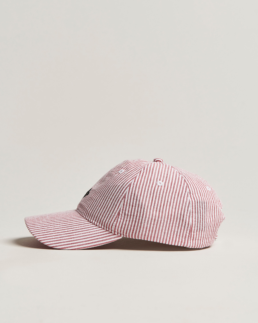 Herren | Morris Chapman StripedCotton Cap Red/White | Morris | Chapman StripedCotton Cap Red/White