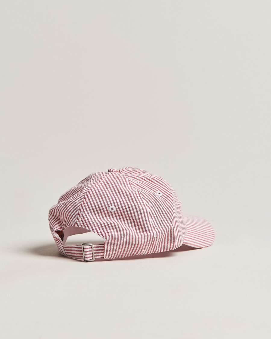Herren | Morris Chapman StripedCotton Cap Red/White | Morris | Chapman StripedCotton Cap Red/White