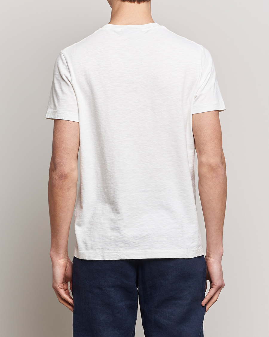 Herren | T-Shirts | Morris | Lily Slub Pocket Crew Neck Tee White