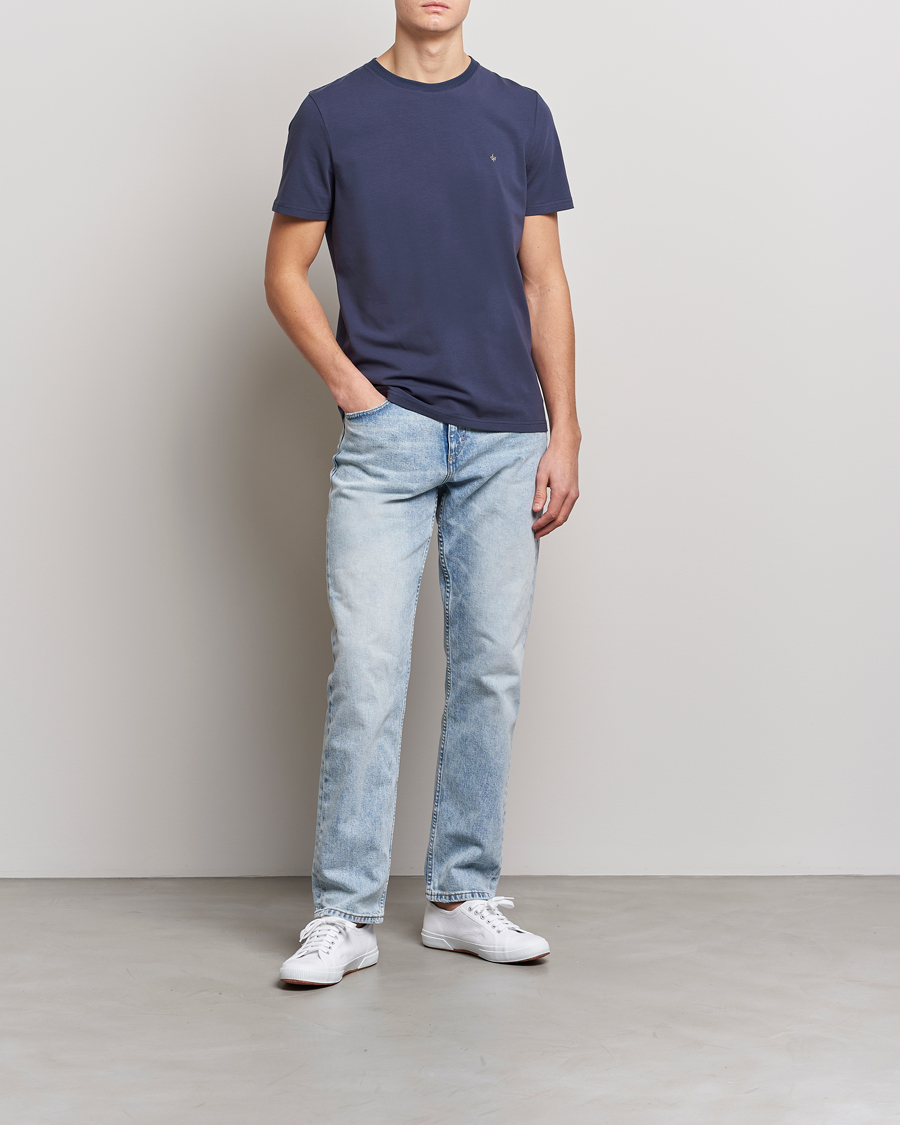 Herren | T-Shirts | Morris | James Cotton T-Shirt Navy