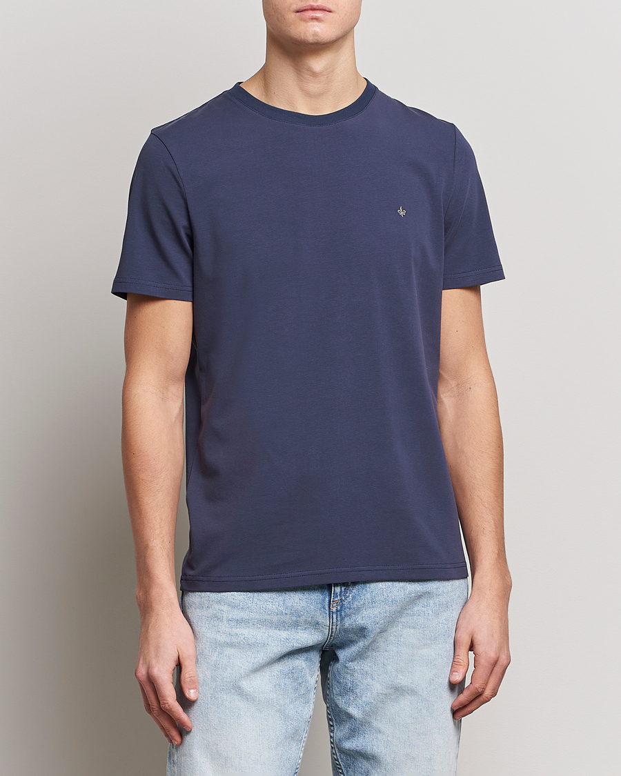 Herren | T-Shirts | Morris | James Cotton T-Shirt Navy
