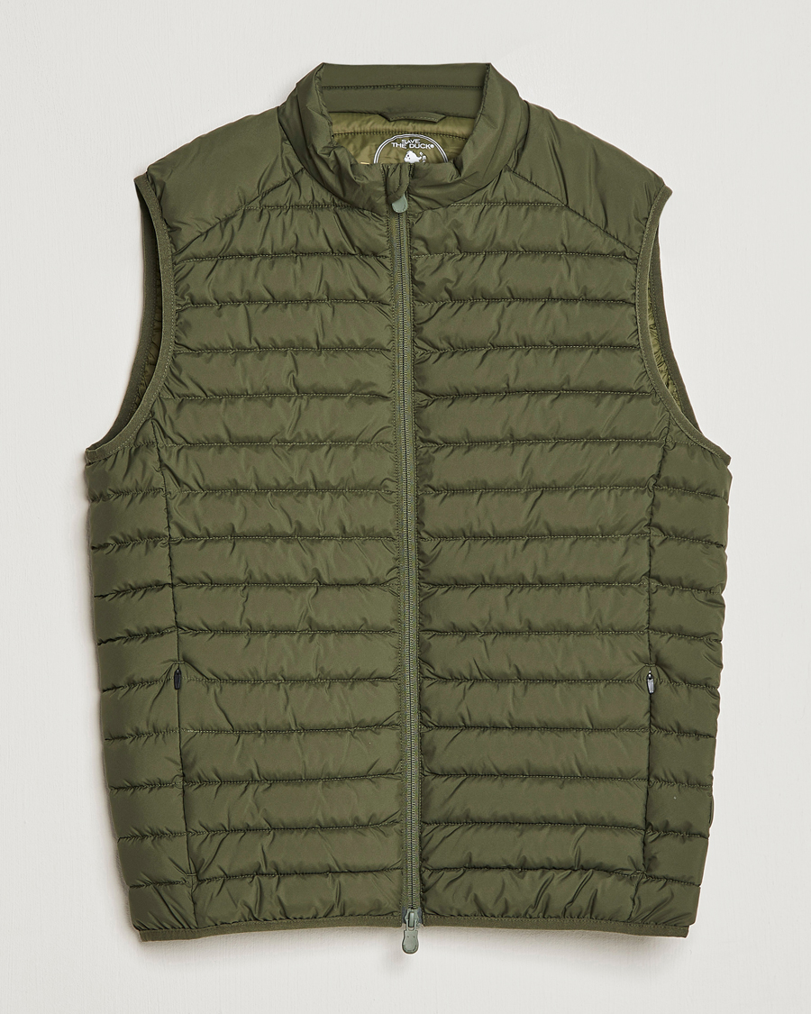 Herren | Westen | Save The Duck | Leonard Lightweight Matt Padded Vest Dusty Olive